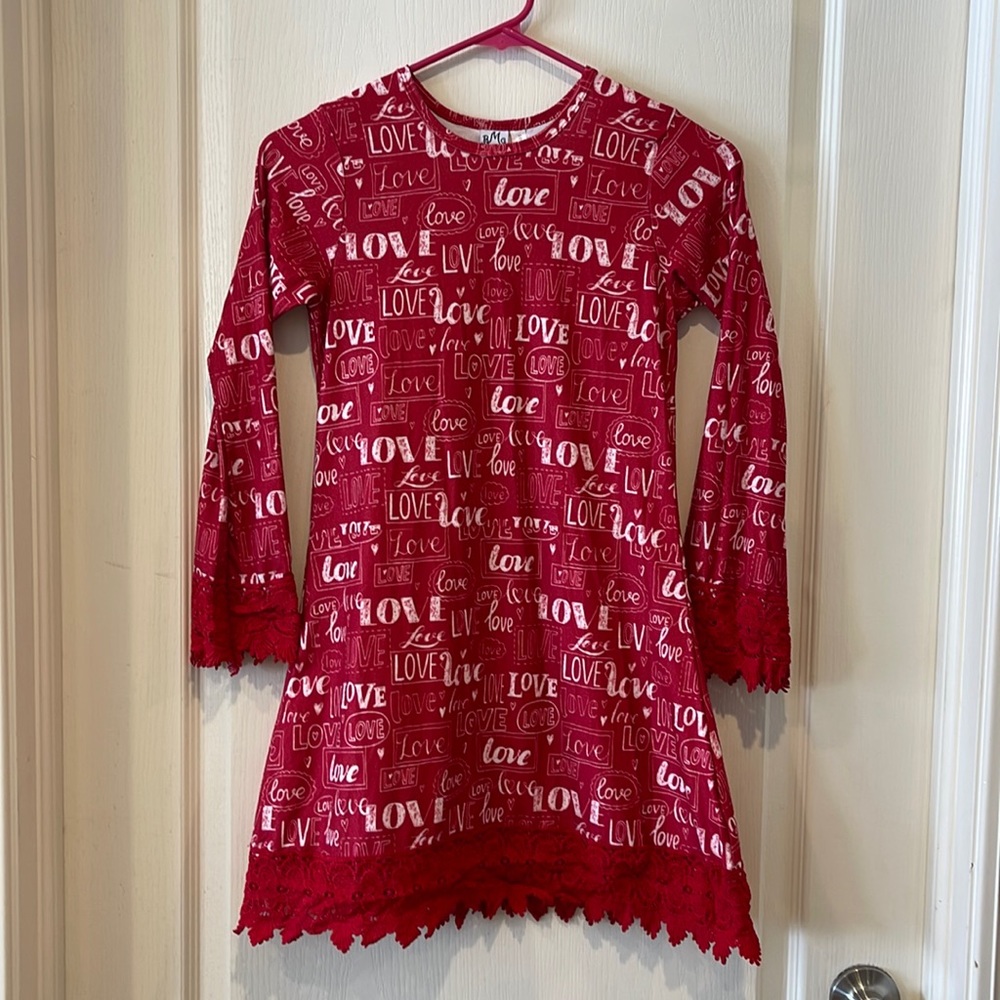 Girls Size 10/12 Love/Valentine Dress